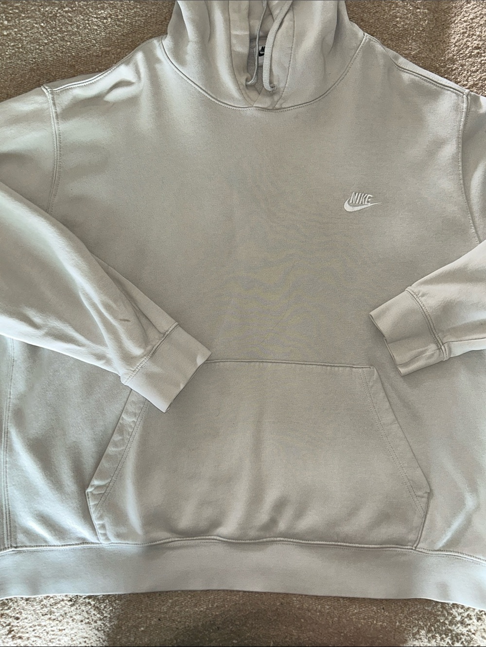 Nike Women’s Light Beige/Bone Crewneck Pullover Hoodie